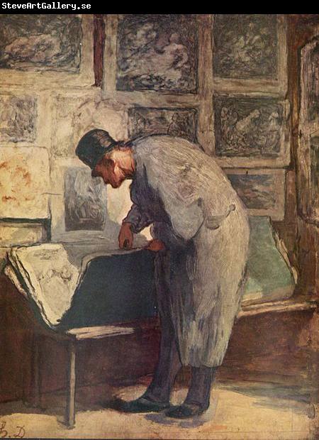 Honore Daumier Der Kupferstich-Liebhaber
